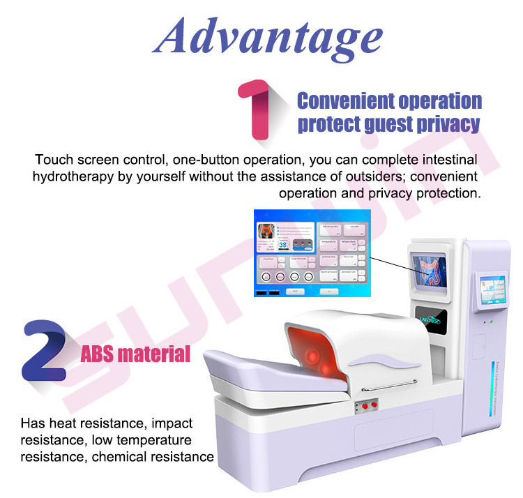 Visual Operation Home Colon Hydrotherapy Equipment Intestine Cleansing Machine Colonic Irrigation Hydrotherapy Bed