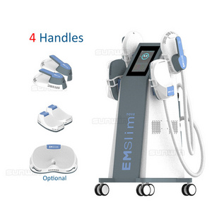 Newest 4 Handles Emslim Nova Neo Pro Muscle Stimulator Building Electric Stimulation Slimming Body Hi-Emt Em slim Neo RF Machine