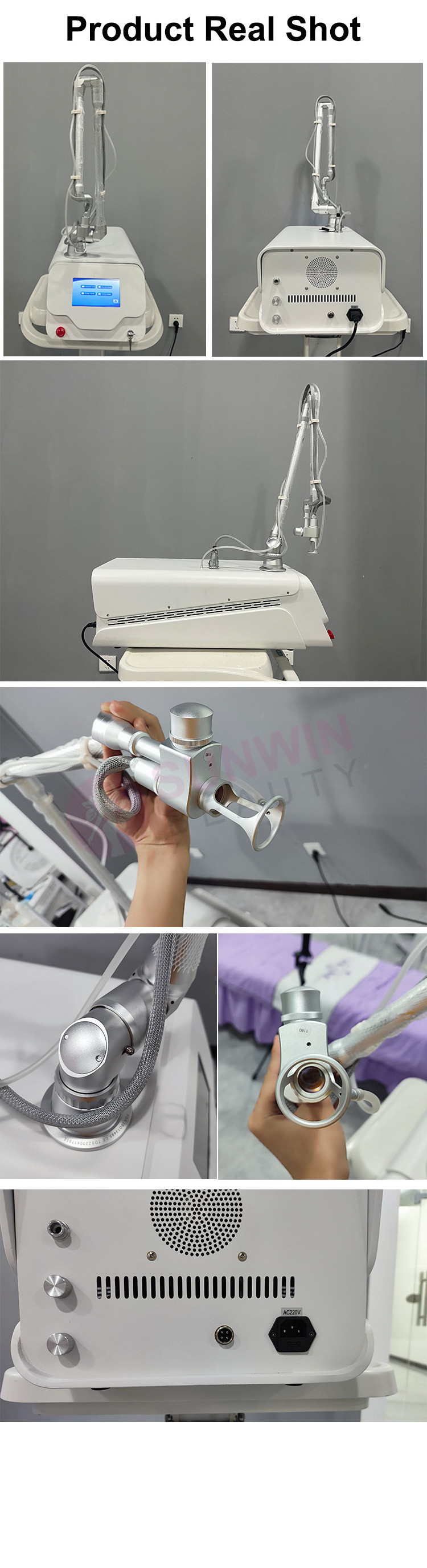 Fractional Co2 Laser 60w/Co2 Laser Fractional Skin Resurfacing Korean/Co2 Fraccionado 2023/Co2 Fractional Laser Whitening Device