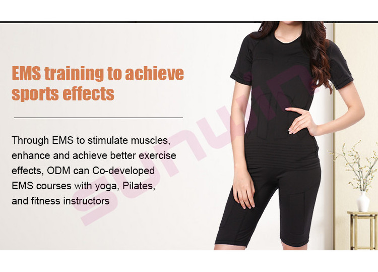 Good Quality Silicon Electrodes Ems Suits Electronic Muscle Stimulate Machine Full Body Ems Training Suite Ems Training Fitness