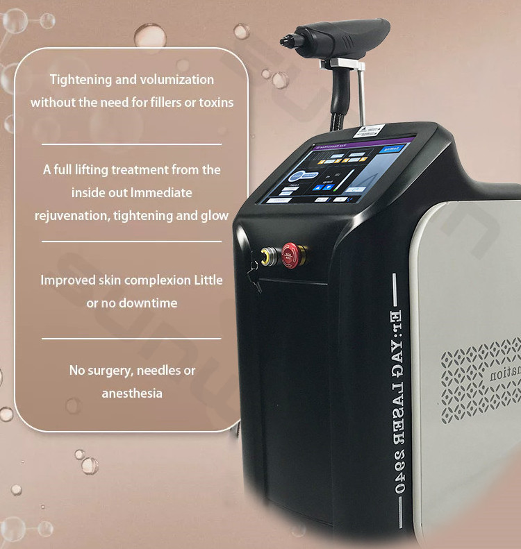 Er Yag Laser 2940 nm Skin Resurfacing Pigment Removal Scar Removal Wart Erbium 2940nm Co2 Fractional Face Lifting Machine