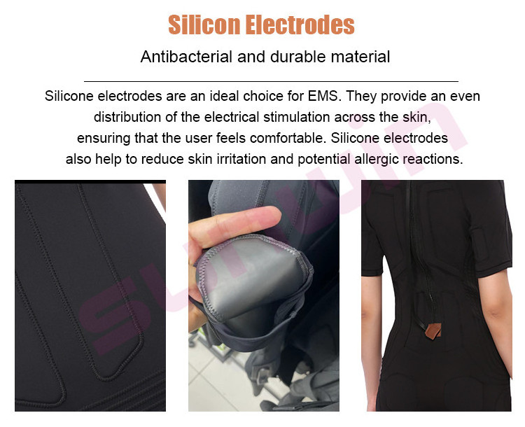 Good Quality Silicon Electrodes Ems Suits Electronic Muscle Stimulate Machine Full Body Ems Training Suite Ems Training Fitness