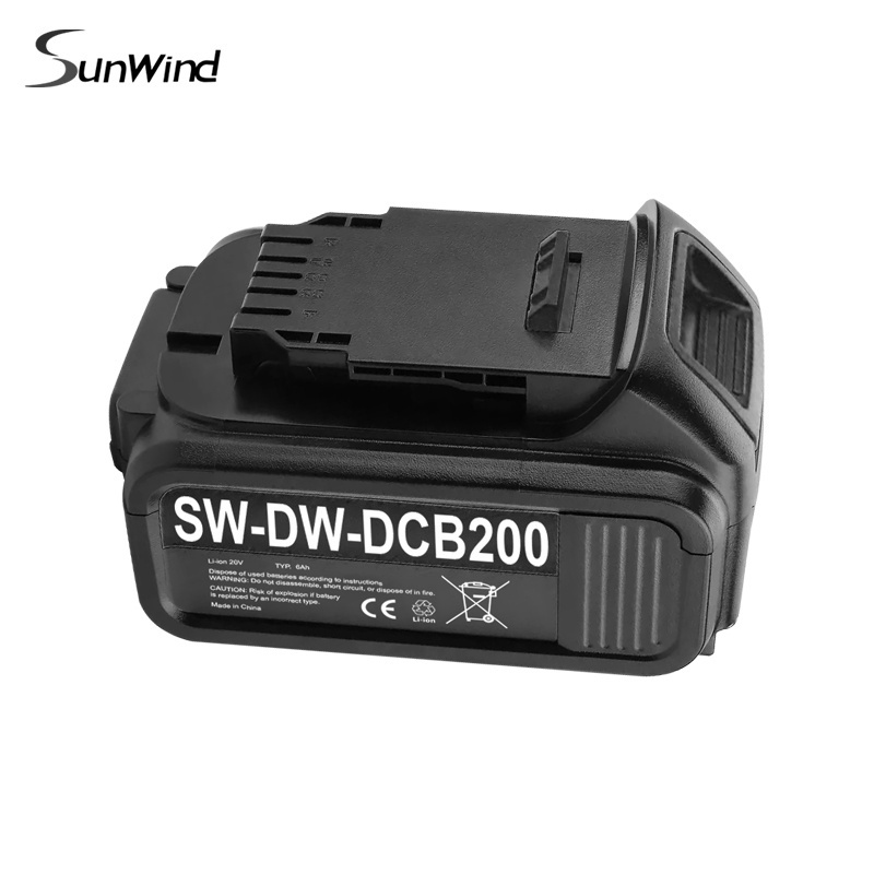 Dcb200 Dcb201Li-ion battery for Dewalt Cordless Drill 6.0Ah 20V power tools battery