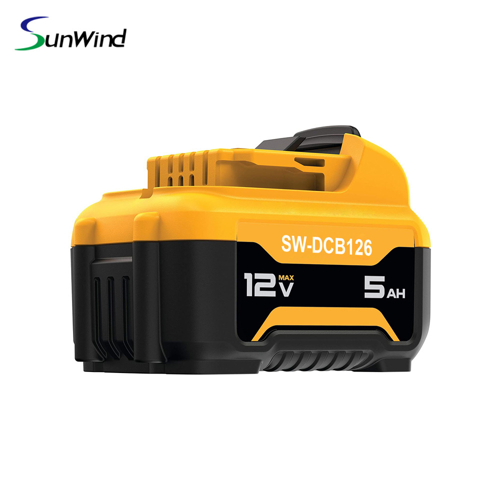 12Ah 5V Lithium Battery For Dewalt Cordless Power Tools Replacement for DCB126 DCB126-XJ