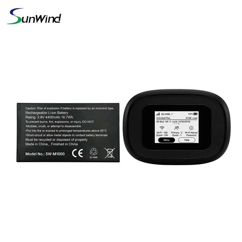 M1000 Lithium ion Bateria 5G NR MiFi Inseego 40123117 5G Mobile Hotspot Battery 3.8V 4400mAh