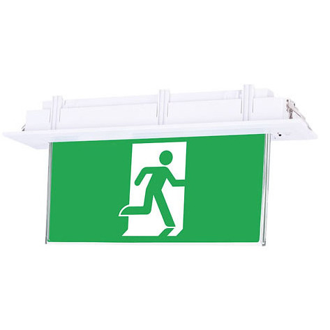 Sunwind SAA/AS2293 emergency lighting australia recessed exit sign,LiFePO4 rechargeable emergency LED Exit Sign board