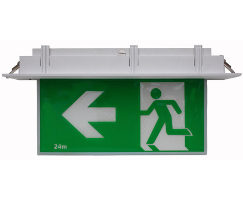 Sunwind SAA/AS2293 emergency lighting australia recessed exit sign,LiFePO4 rechargeable emergency LED Exit Sign board