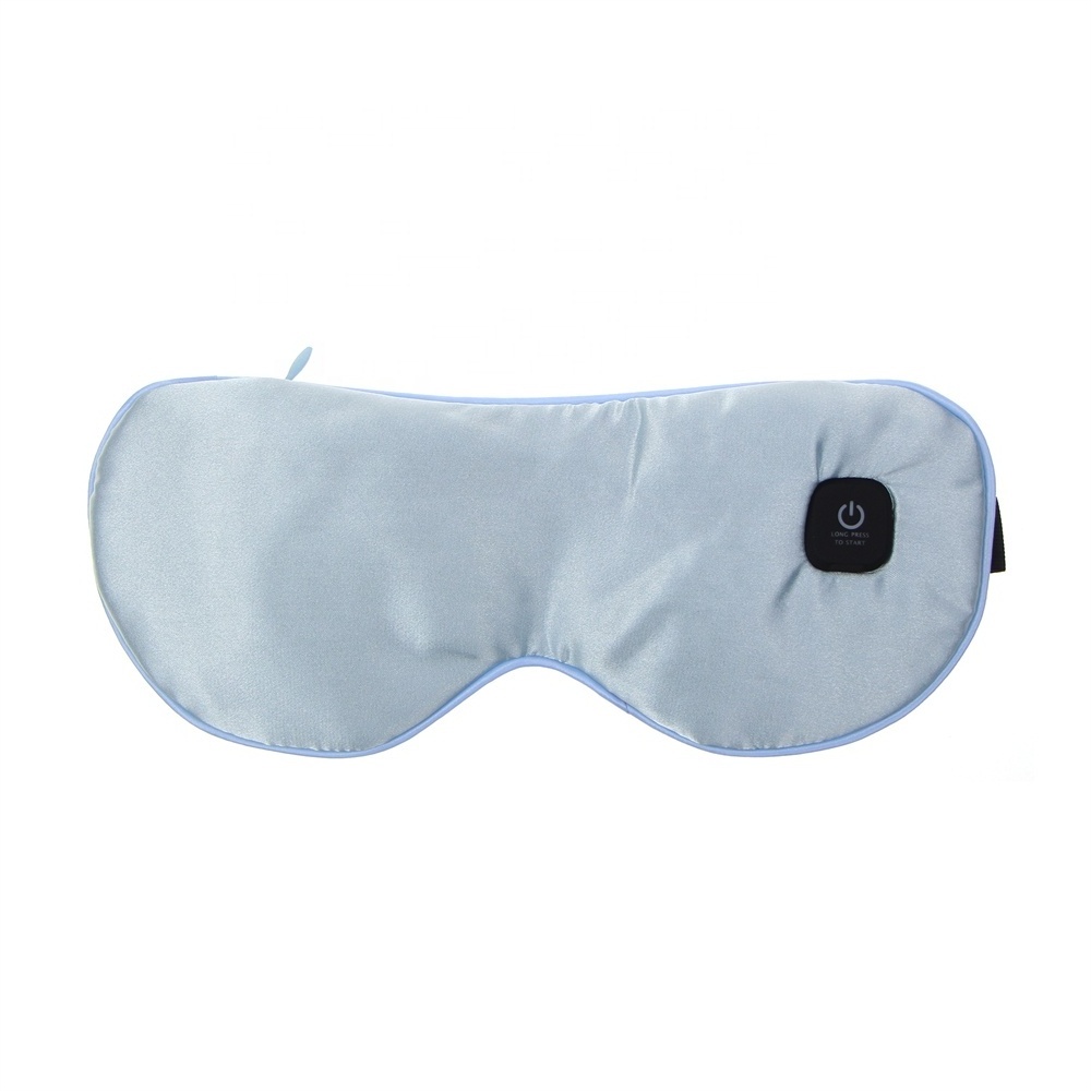 Portable heated silk USB electric heat eye mask for Warm Eye Compression