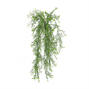 90cm UV proof greenery plastic artificial branches leaves hanging plant for indoor ceiling decoration