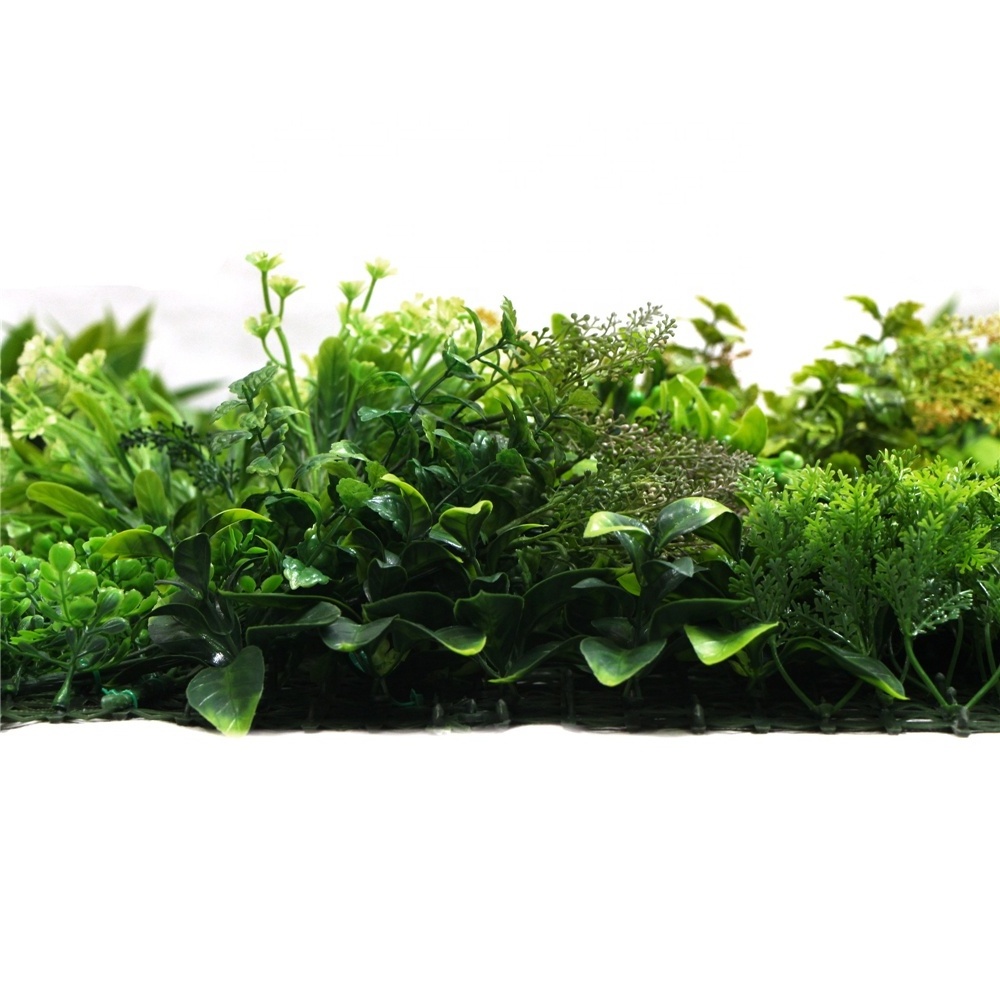 High quality artificial green plant privacy wall covering for background