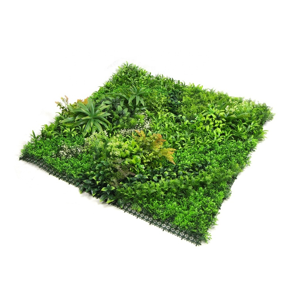 High quality artificial green plant privacy wall covering for background