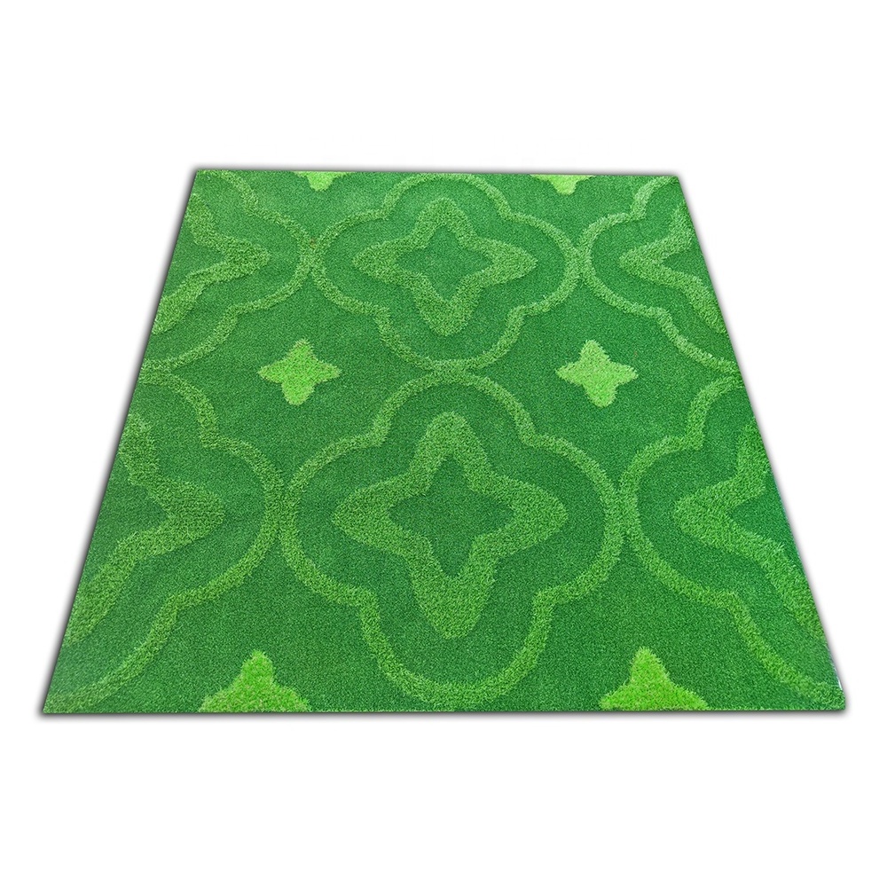 China new design 3D pattern artificial grass for wall decoration