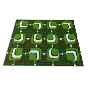 China outdoor landscape synthetic turf 3D pattern artificial grass carpet