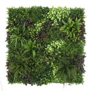 Customized Vertical Plastic 3d green artificial plants wall panel