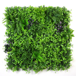 decoration UV plastic greenery outdoor artificial plant hedge wall panel