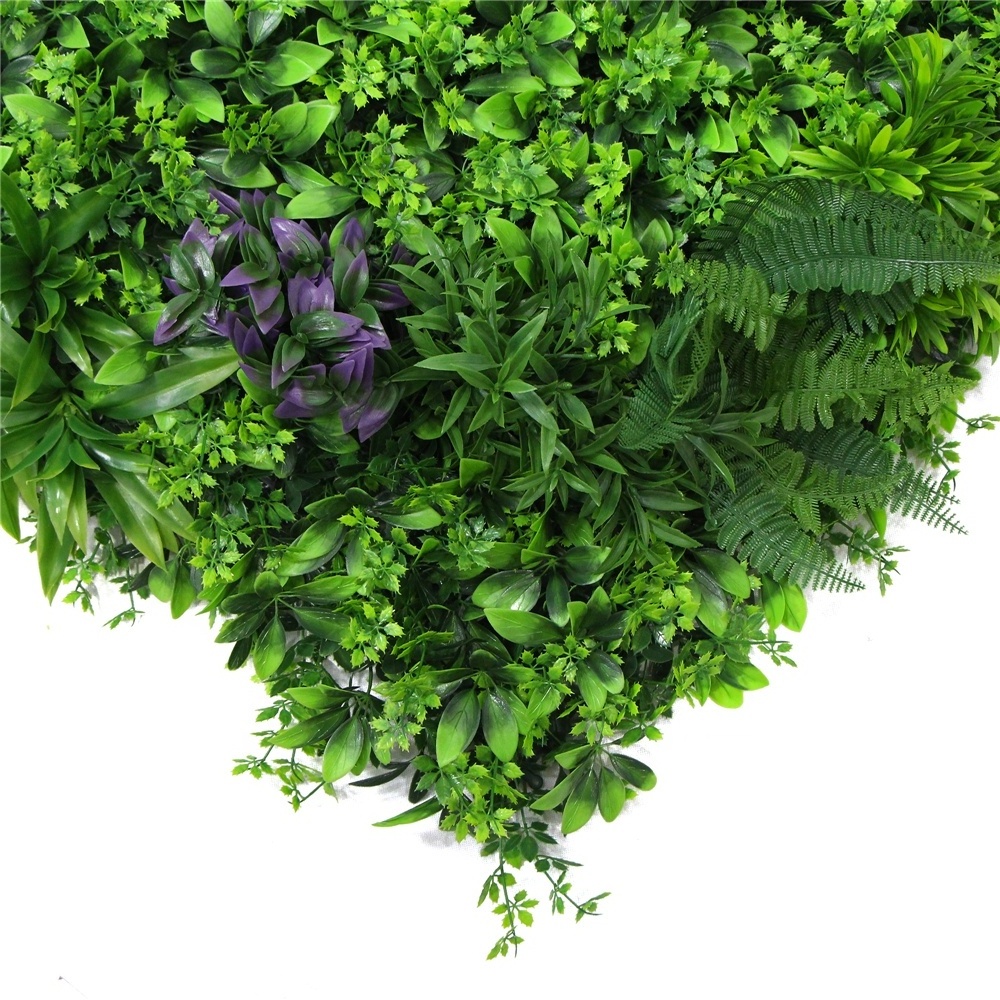 decoration UV plastic greenery outdoor artificial plant hedge wall panel