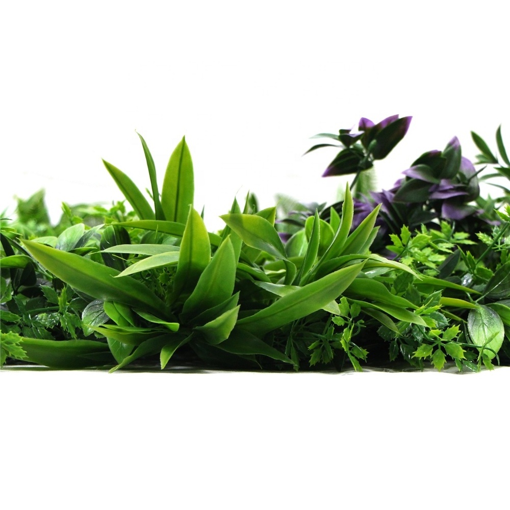 decoration UV plastic greenery outdoor artificial plant hedge wall panel