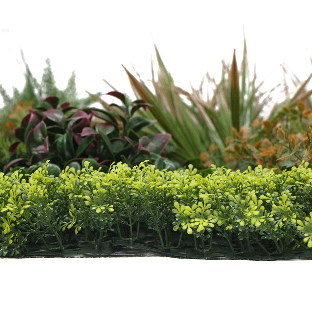 100*100CM artificial boxwood hedge green wall panels for outdoor