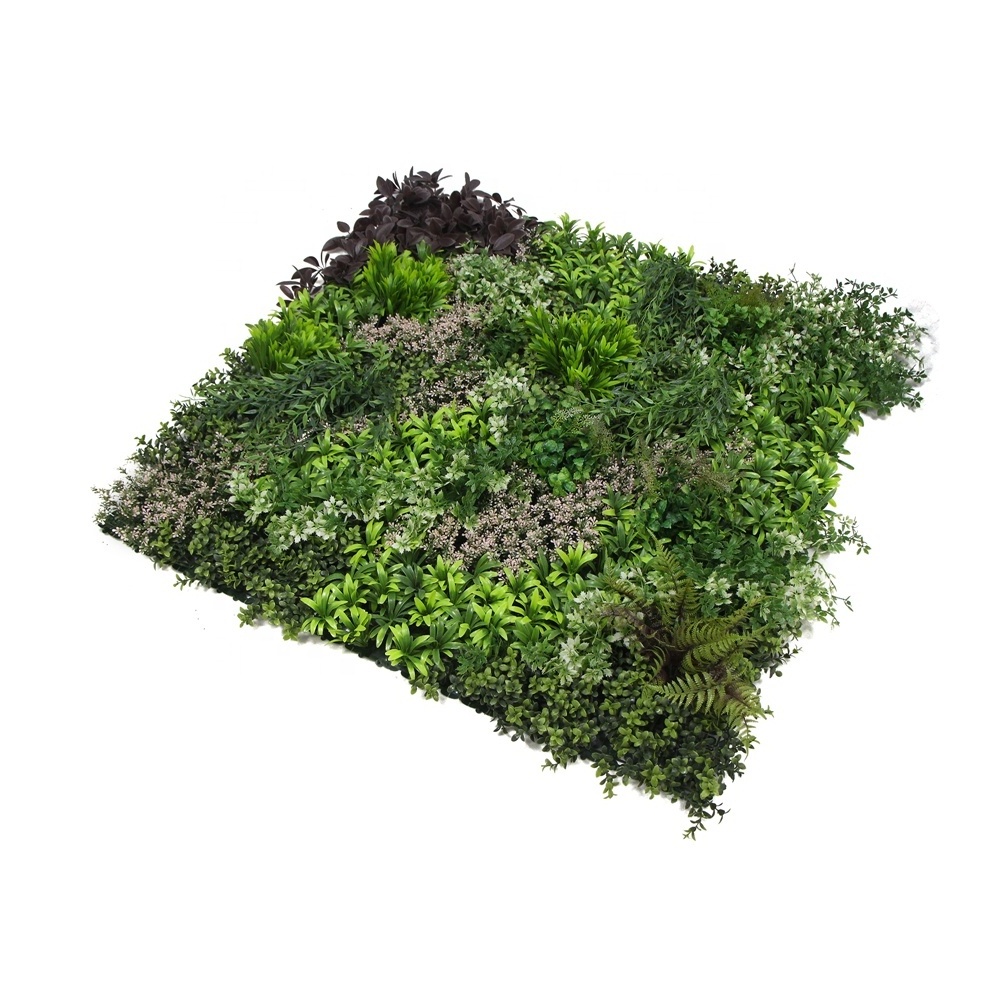 3d green artificial plants wall boxwood hedge panel For Indoor Outdoor Decoration