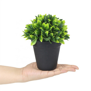 2022 MINI plant 18 cm small fake artificial potted plant stand bonsai for indoor desktop decoration