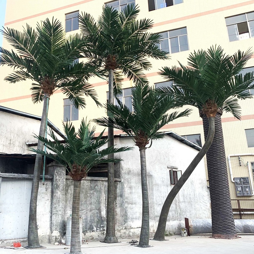 Wholesale buy indoor 3m artificial king coconut palm tree for park