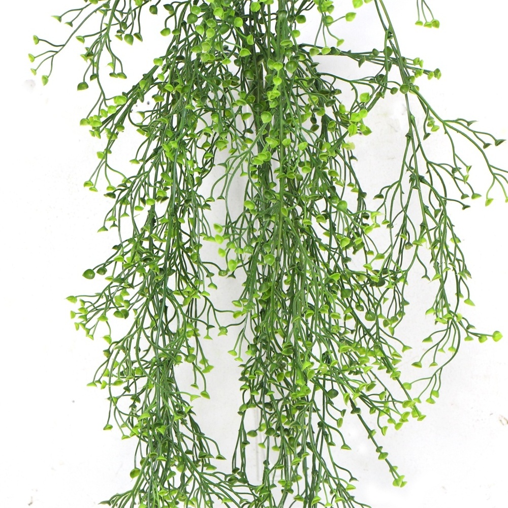 90cm UV proof greenery plastic artificial branches leaves hanging plant for indoor ceiling decoration