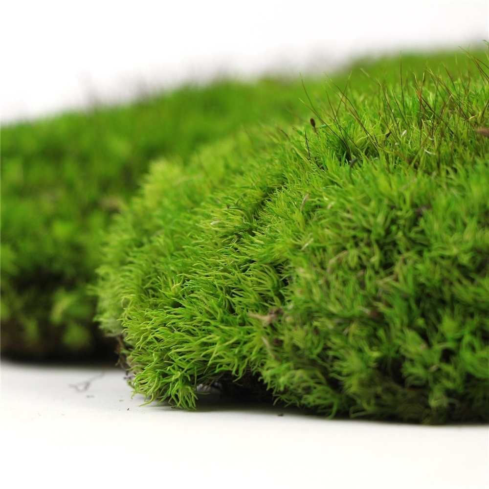 Decorative faux green rocks artificial moss stone ball for landscape