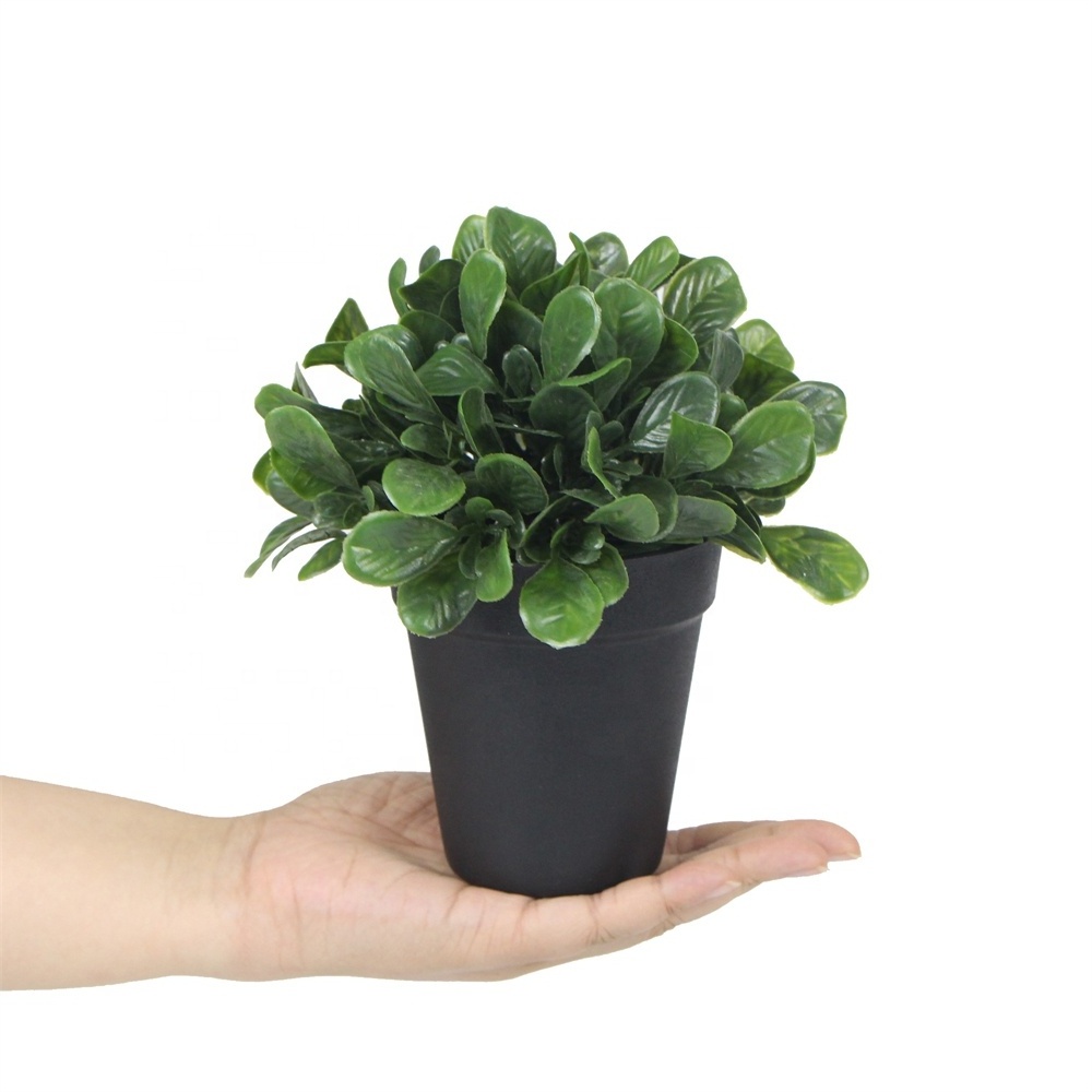 2022 MINI plant 18 cm small fake artificial potted plant stand bonsai for indoor desktop decoration