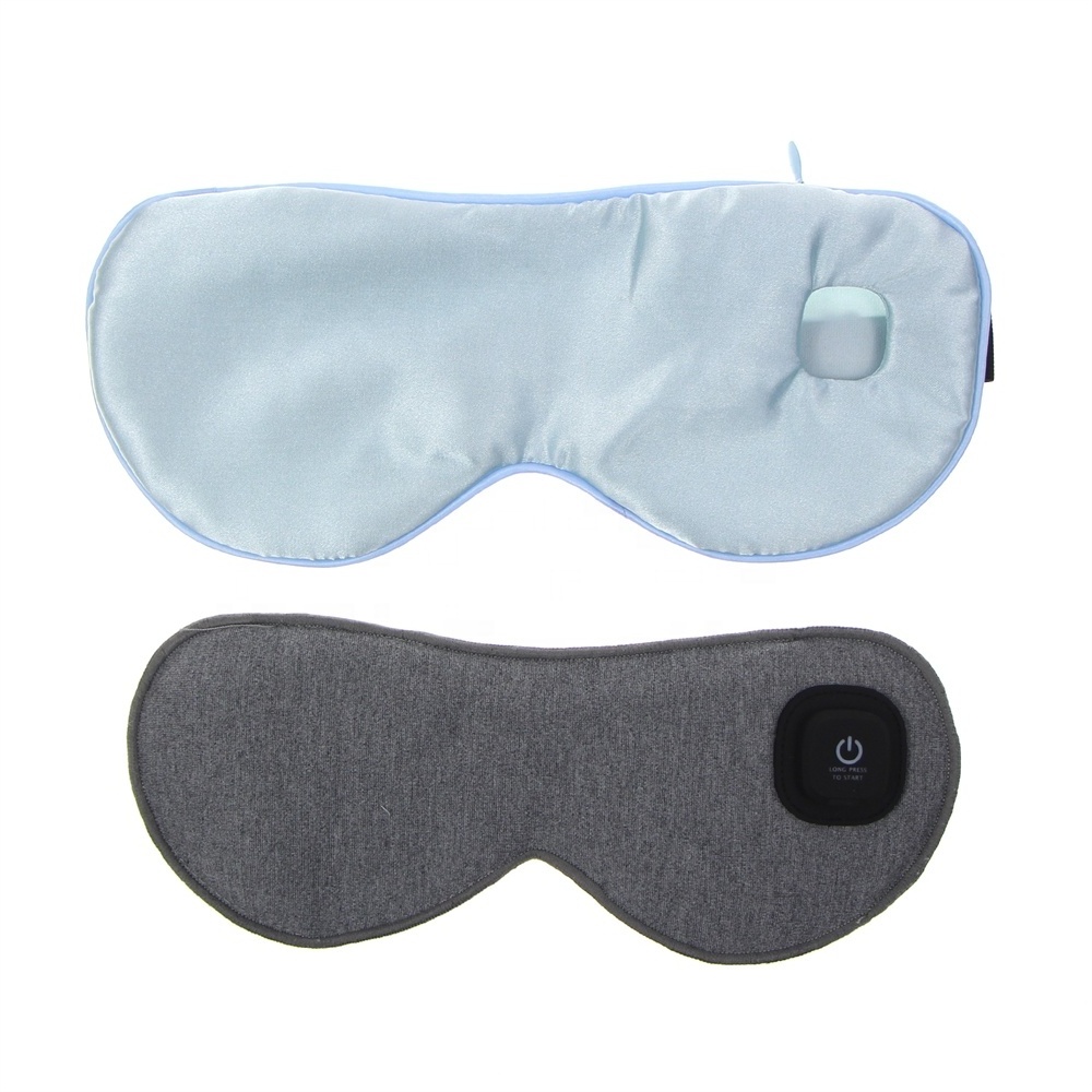 Portable heated silk USB electric heat eye mask for Warm Eye Compression