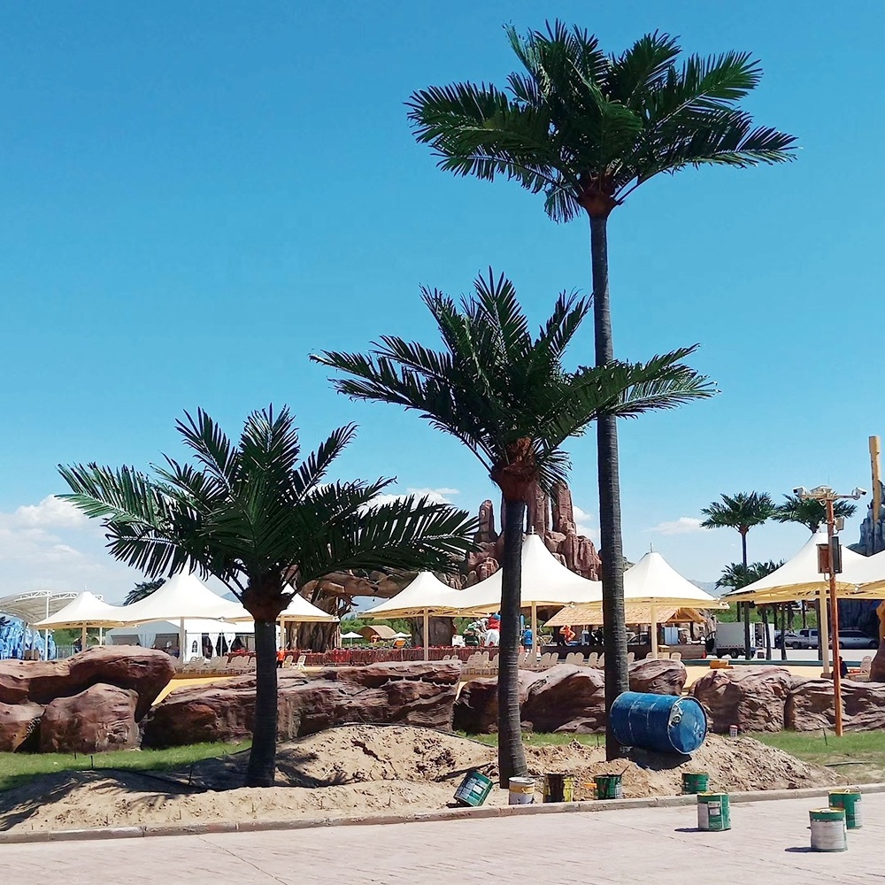 Wholesale buy indoor 3m artificial king coconut palm tree for park