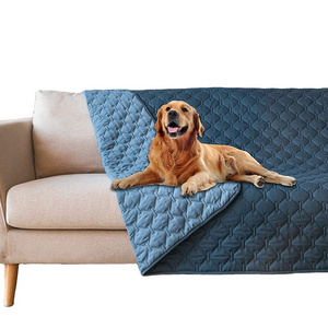 Custom Colors Waterproof Blanket Reversible Dog Bed Cover Pet Blanket for Furniture Bed Couch Sofa