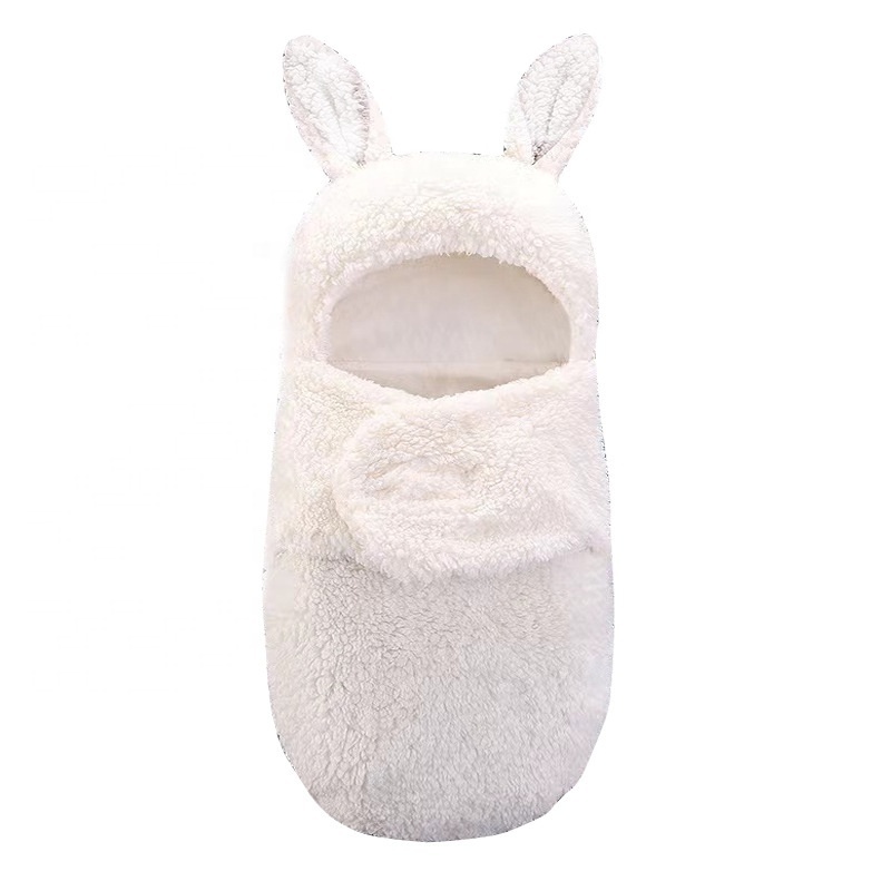 Wholesale Custom Newborn Baby Sleep Sack Blanket Soft Infant Rabbit Shaped Plush Baby Sleeping Bag Stroller Wrap Baby Products