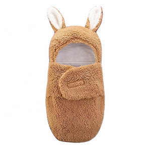 Wholesale Custom Newborn Baby Sleep Sack Blanket Soft Infant Rabbit Shaped Plush Baby Sleeping Bag Stroller Wrap Baby Products