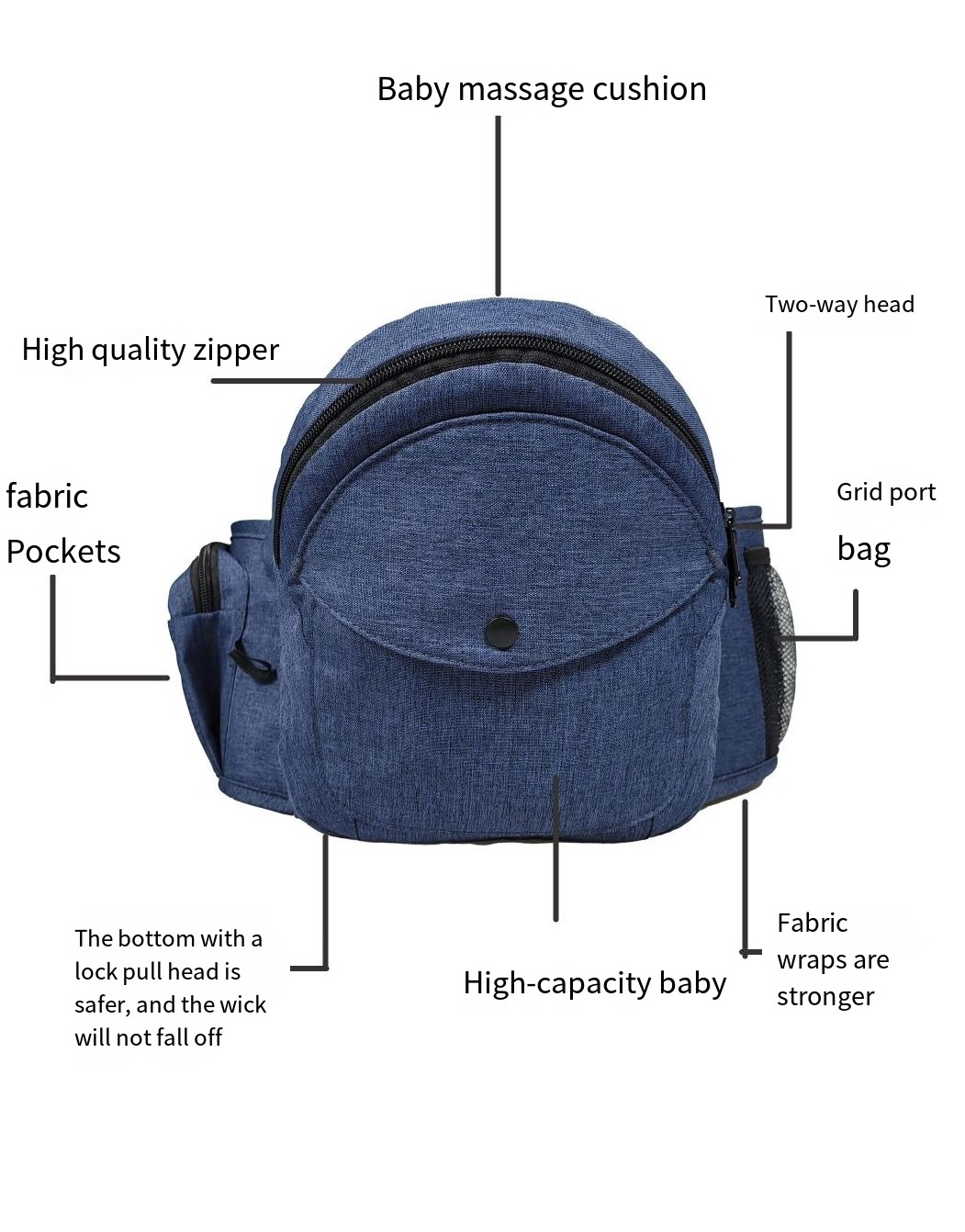 Custom High Quality Travel Baby Carrier Longbow Bowprotective Hip Seat Ergonomic Waist Carrier Bowborns Safety Baby Wrap Carrier