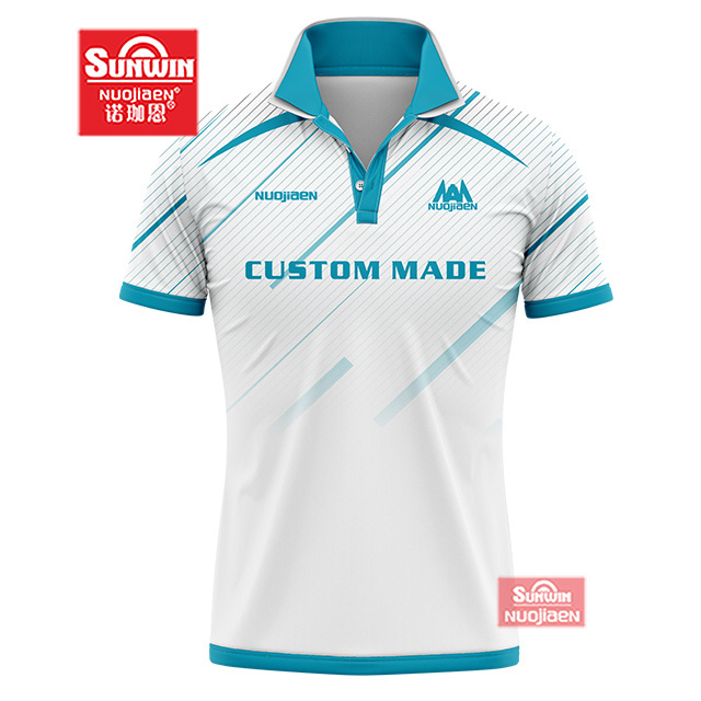 Sublimation sports t shirt designs Club uniforms cricket jersey set full hand Custom logo pattern cricket jersey design