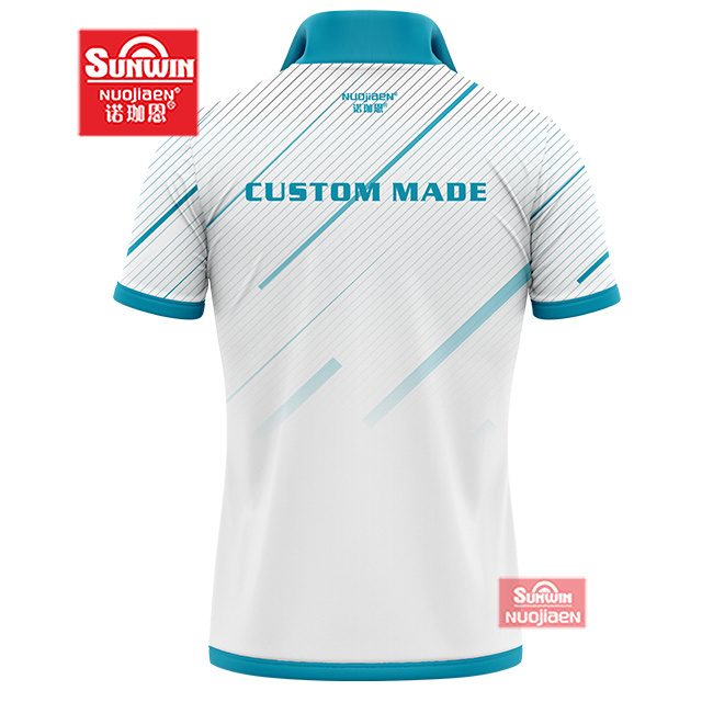 Sublimation sports t shirt designs Club uniforms cricket jersey set full hand Custom logo pattern cricket jersey design