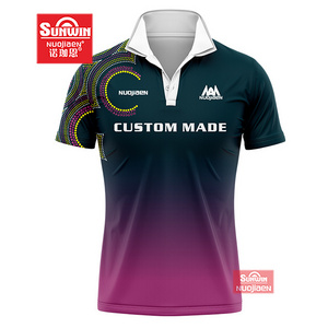 Sublimation sports t shirt designs Club uniforms cricket jersey set full hand Custom logo pattern cricket jersey design