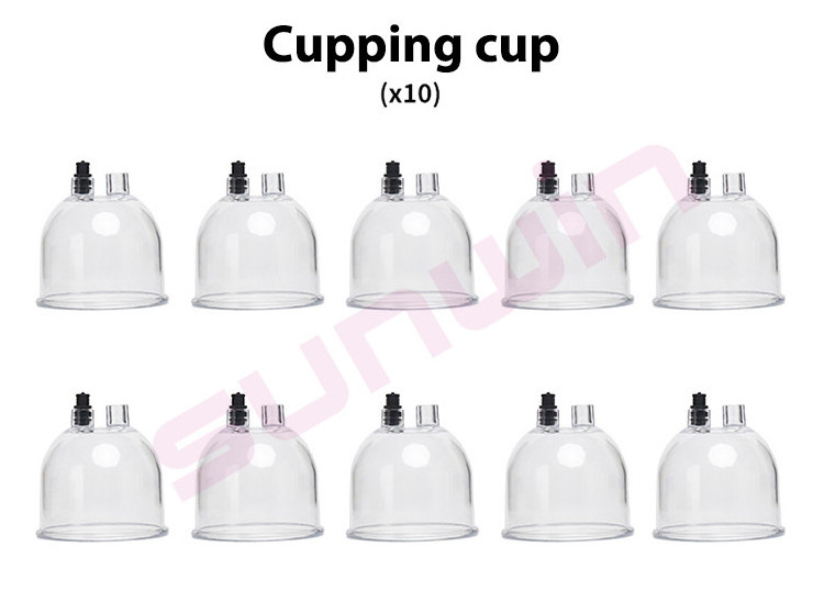 8 Cups Vacuum Breast Enlargement Cupping Butt Lifting Tool Body Shaping Beauty Enhancer Device Breast Massager Firming