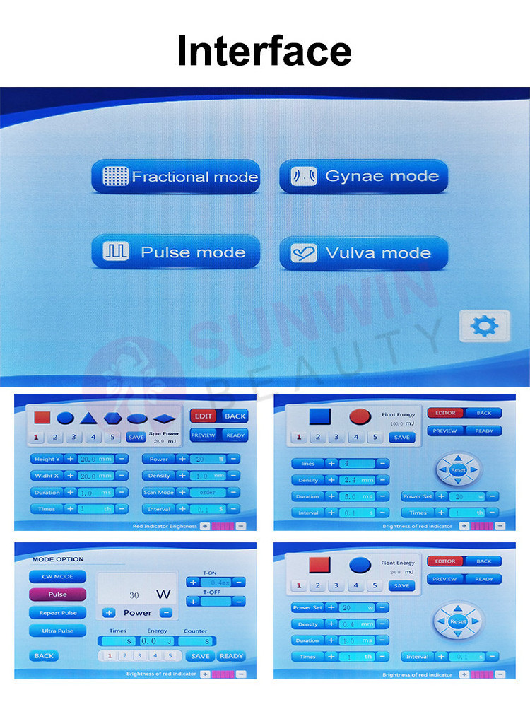 Ce Approved Laser Co2 Fractional / Co2 Laser Fraccionado / Fractional Co2 Laser Remove Stretch Marks Fractioned Equipment