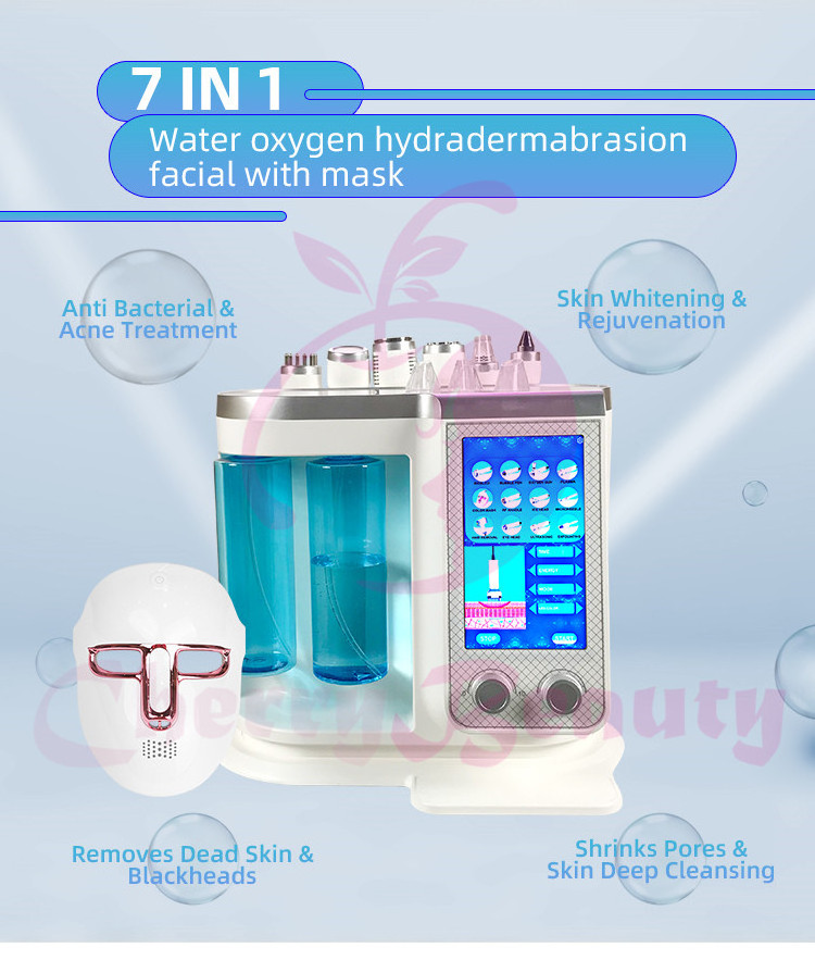 High Quality Skin Hydration Moisture Deep Cleansing Led Therapy Water Dermabrasion Skin For Perfect Facial Care