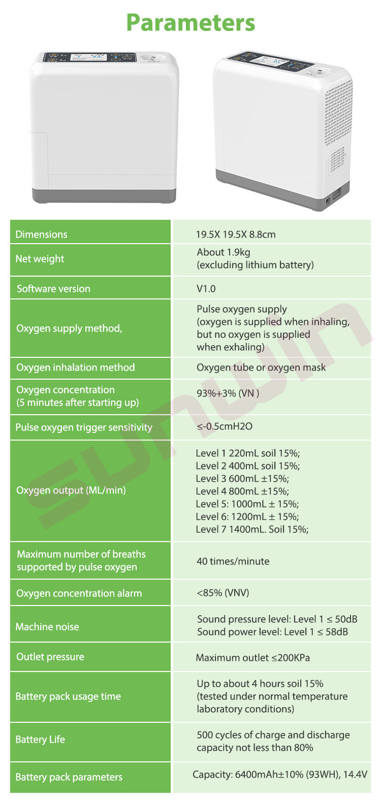 Household Oxygen Concentrator Medical Equipment Oxygen Concentrator 7l Oxygen Machine Price