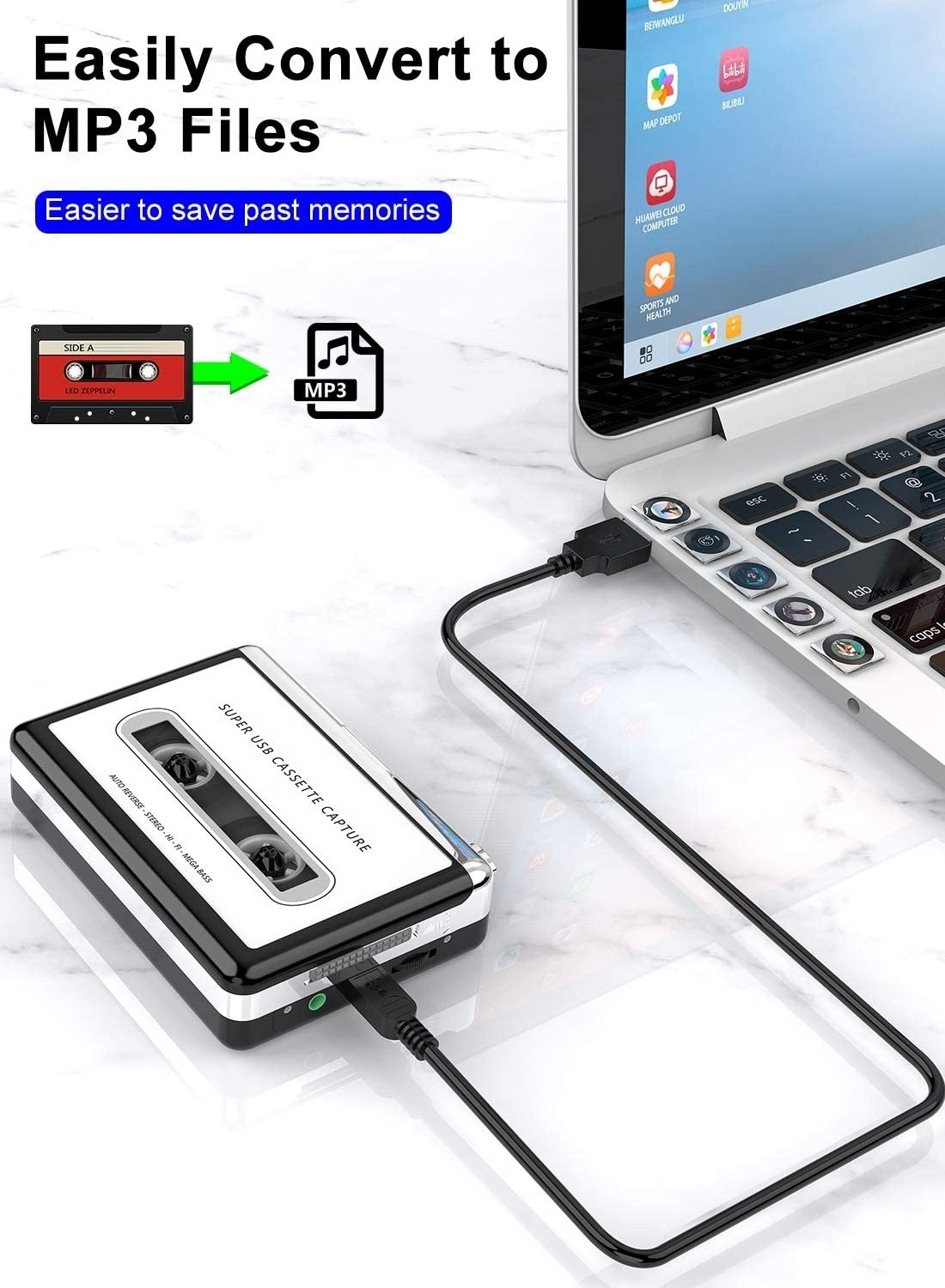 New Technology Updated Cassette to MP3 Converter USB Cassette Player from Tapes to MP3 h1tctQ Cassette radio recorder tape