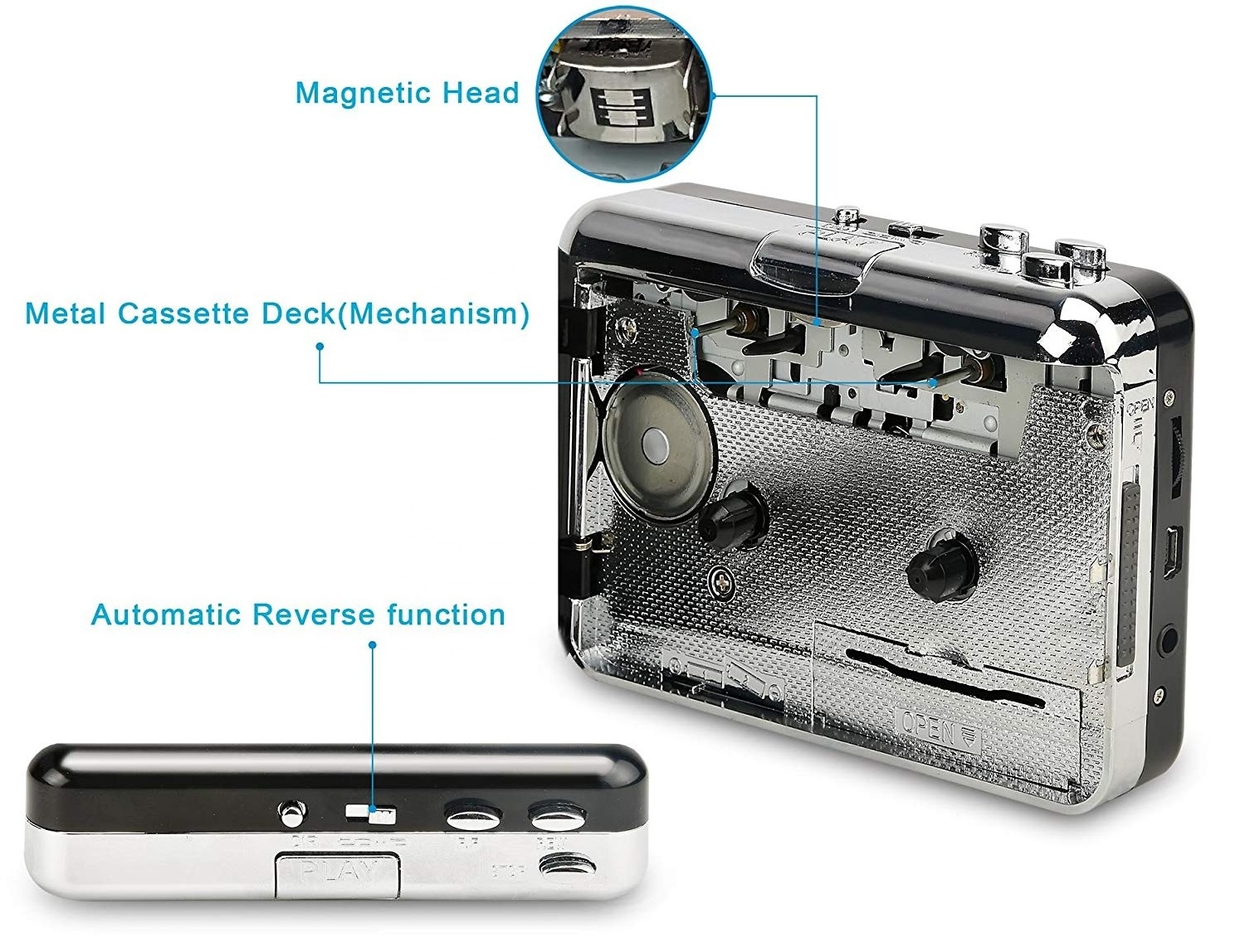 New Technology Updated Cassette to MP3 Converter USB Cassette Player from Tapes to MP3 h1tctQ Cassette radio recorder tape