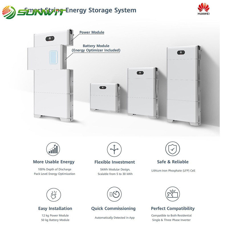 Huawei Speicher Luna 2000 8Kw Bateria Solar Litio 10Kw Battery 2000-22Kw-2H1-Smart Sprig Ess 5 Kwh Battery 5-E-0