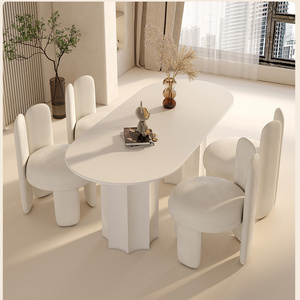 Marble Dining Table Set 6 Chairs Modern Solid Wood Dine Tables Extendable Glass Top Nordic 10 Seater Luxury Foldable Place Mats