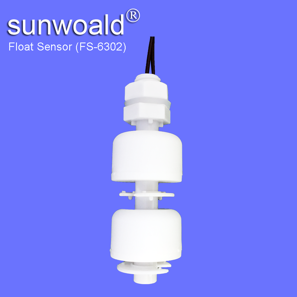 Sunwoald reed switch magnetic float switch double floats level sensor for water tank/ water dispenser