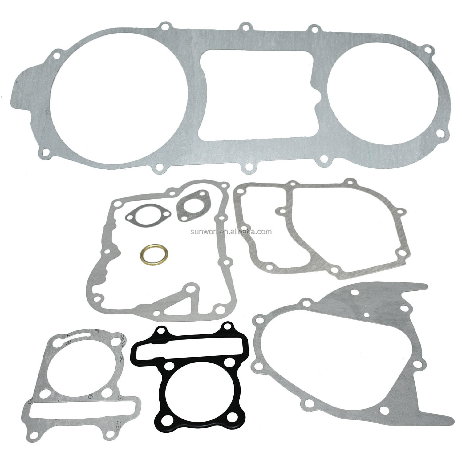 Gasket set For GY6 125cc 150cc Short case Scooter moped go kart engine head 57mm