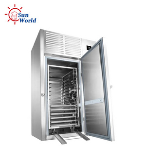 Industry Commercial Meat Seafood  Fridge Frozen Blast Chiller Freezer Tunnel Trolley Shock Freezer for Fish