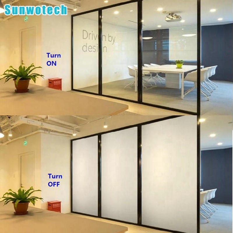 Smart Glass Privacy Window Electric switchable smart glass PDLC film smart film sample