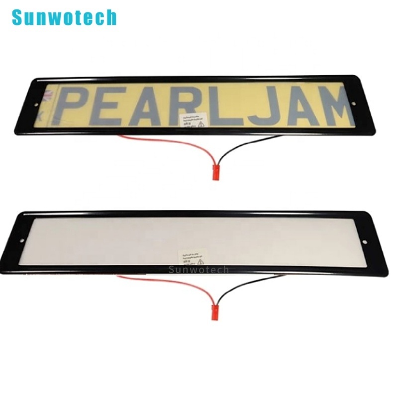 Eu Standard Car License Plate hide cover Holder Wholesale PDLC Smart Film License Plate Cover with Remote Control